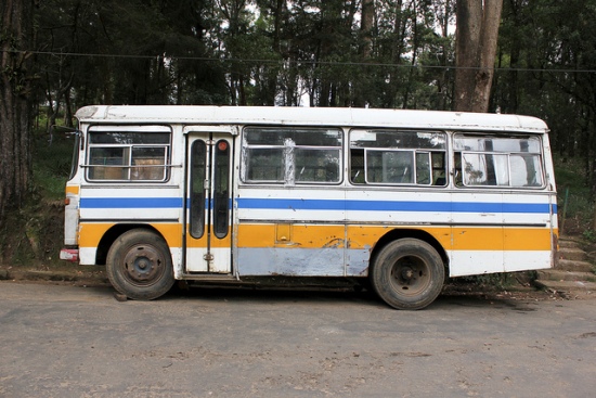 Neglected bus in Sri Lanka